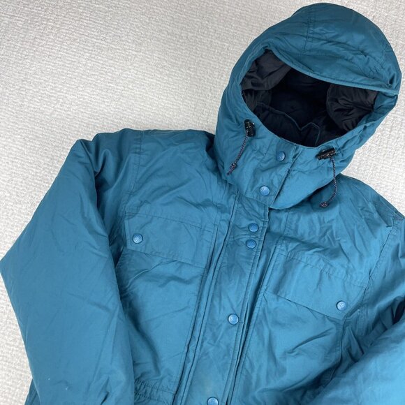 Vintage Retro REI Blue Goose Down Quilted Mountain Parka Jacket Hooded (*Read*) - Picture 3 of 16